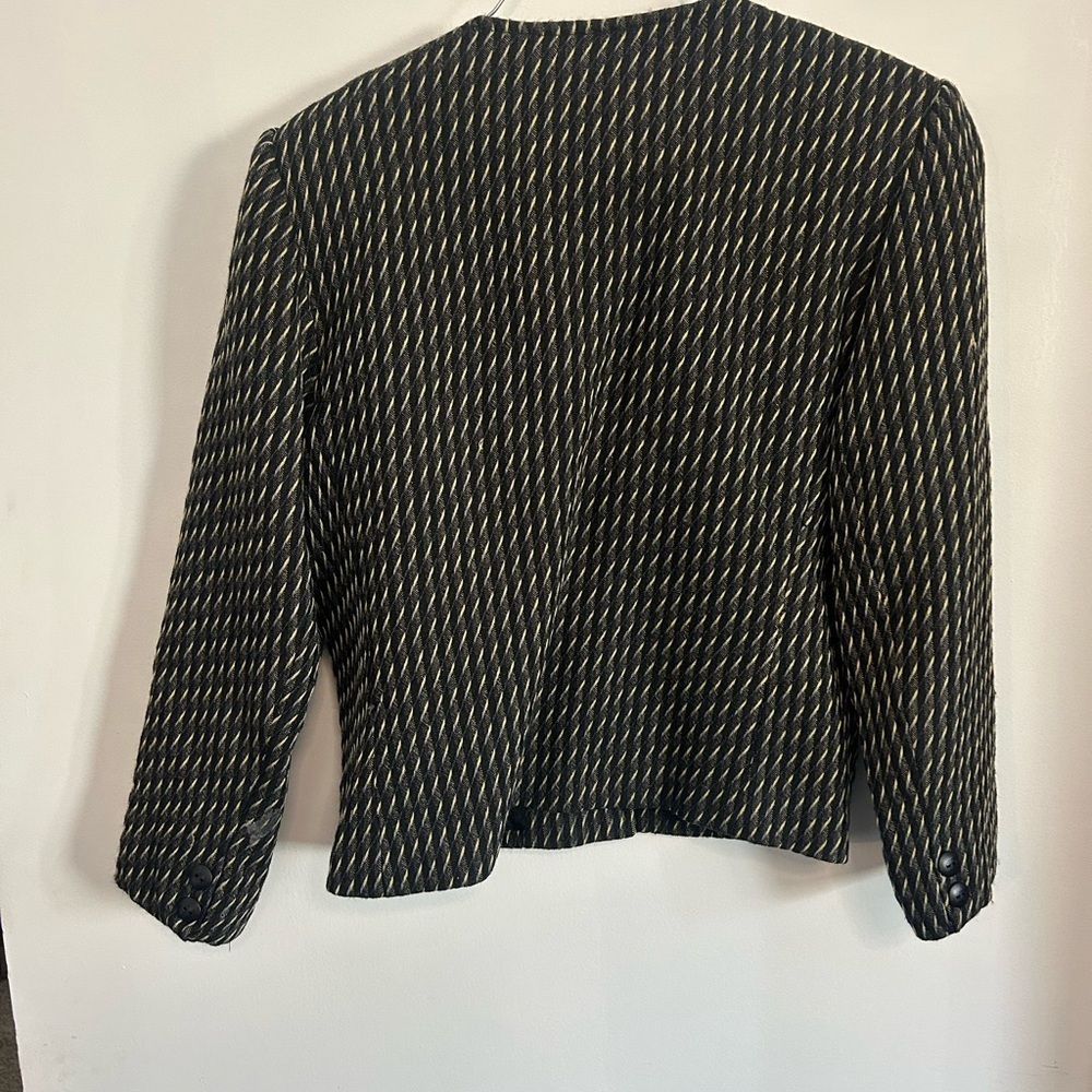 Vintage Wool Textured Blazer - Picture 2 of 5